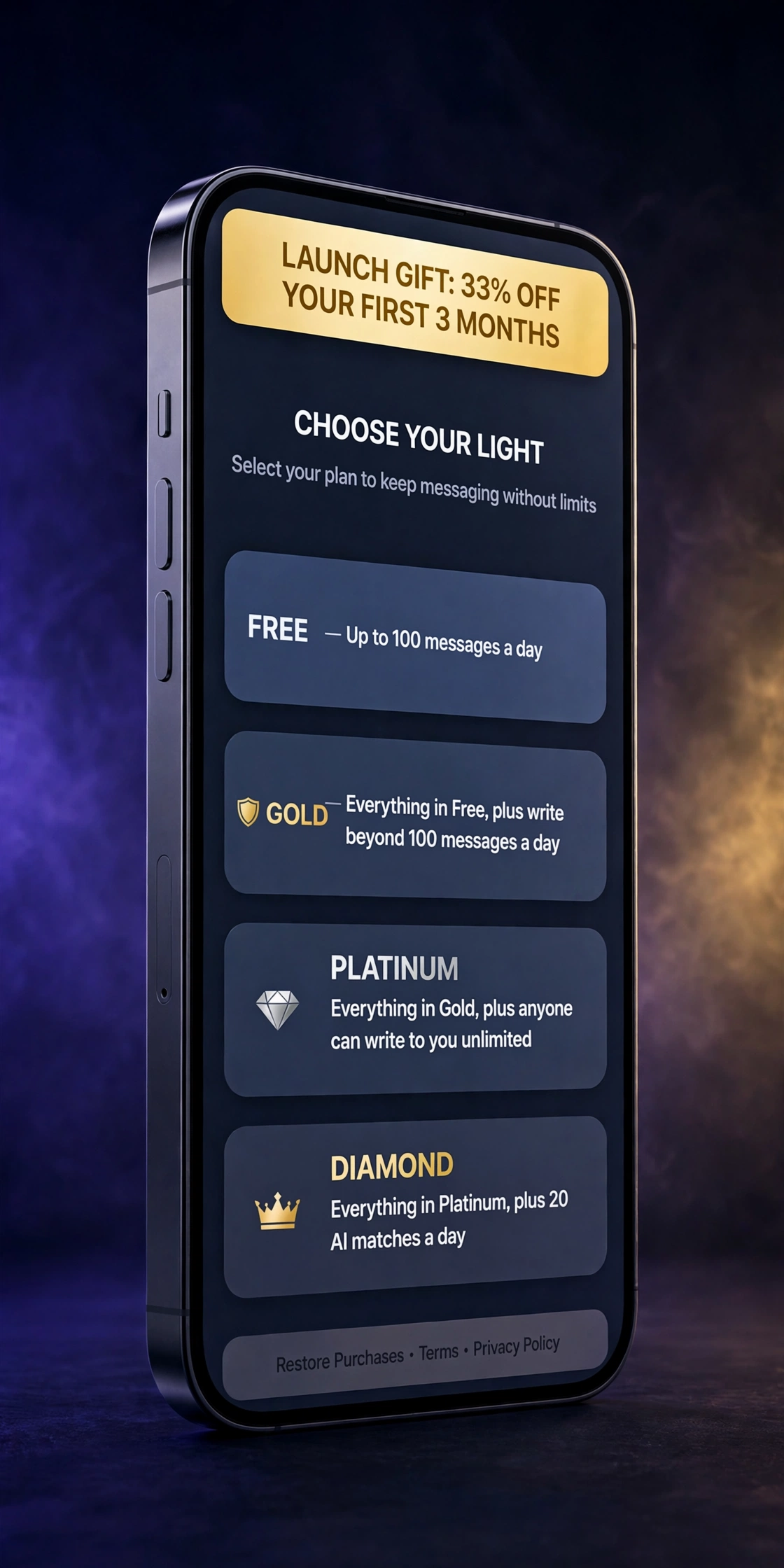 Zodiacling membership — Choose Your Light — on iPhone 18 Pro Max